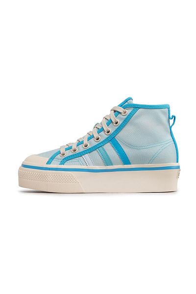 adidas Dámské modré sportovní boty Nizza Platform Mid (gx4604)