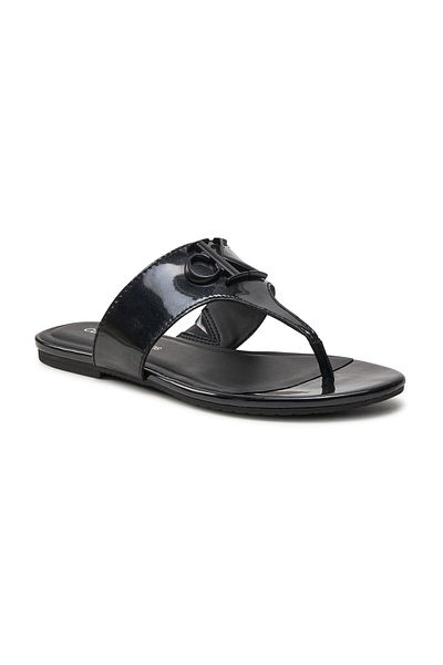 Calvin Klein Дамски джапанки Удобни черни чехли с лого на марката Yw0Yw01342-Beh