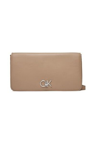 Calvin Klein Női márka logója több kártyarekeszes műbőr bézs válltáska K60K611336-PFA