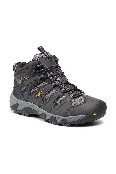 Keen Koven Mid Wp M-black/steel Grey - Waterproof Men's Walking Boots - Gray