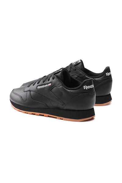 Reebok Model Gy0954 - Unisex černá klasická kožená obuv pro volný čas, gumová podrážka