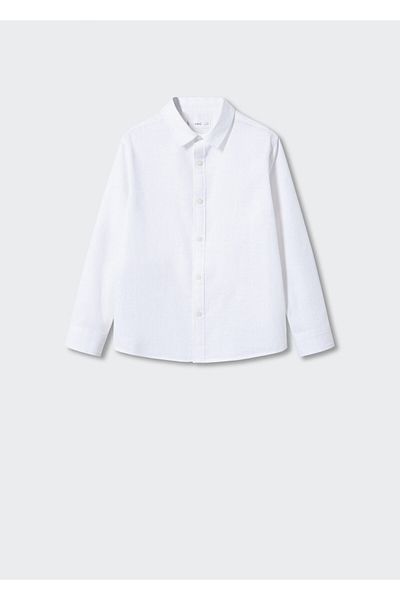 MANGO Cămașă albă pentru băiat - 47995934