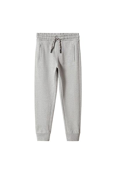 MANGO Spodnie chłopięce metalowo-szare 57901041