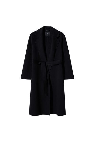 MANGO Women's Black Coat 47140057