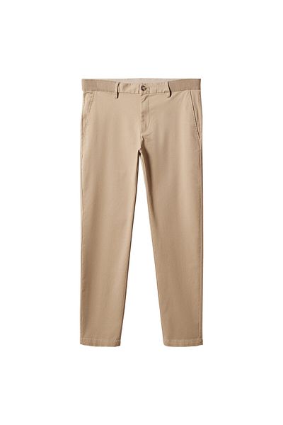 MANGO Men's Beige Trousers 57100686