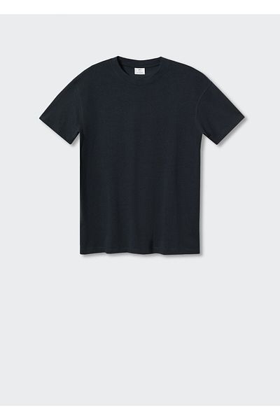 MANGO Woman Tricou pentru bărbați bleumarin 57120790