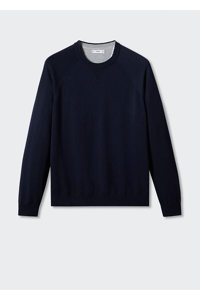 MANGO Man Marineblauer Herrenpullover47940807