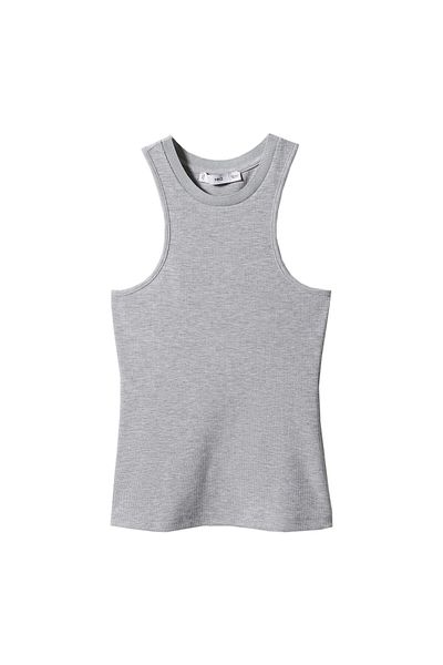 MANGO Woman Women's Light Gray Bustier 57912886