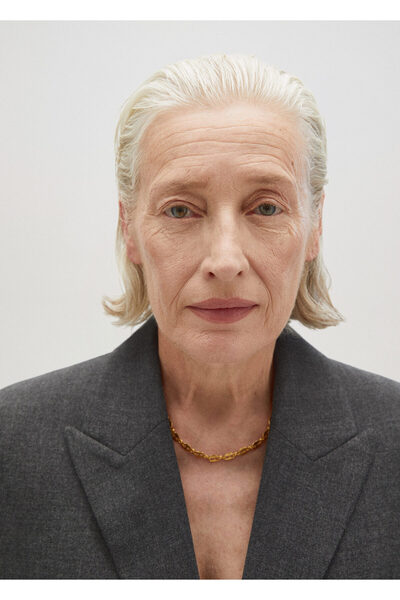 MANGO Woman Dámský zlatý náhrdelník 37050173