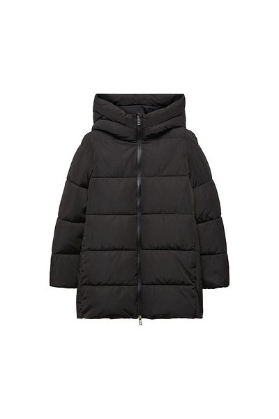 MANGO Women's Black Coat 57067702