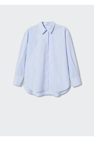 MANGO Kadın Mavi Gömlek 37934040