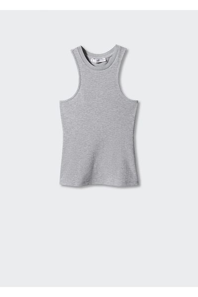 MANGO Woman Women's Light Gray Bustier 57912886