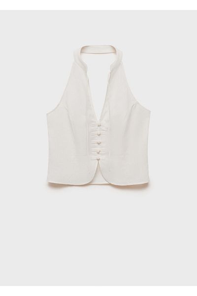 MANGO Naturalny gorset damski 67009607