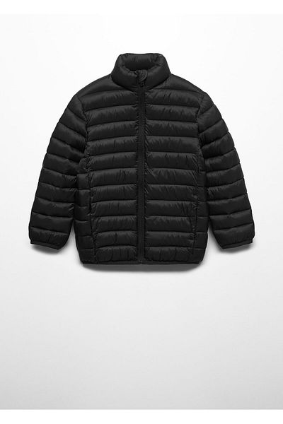 MANGO Woman Black Boy's Coat 67081009