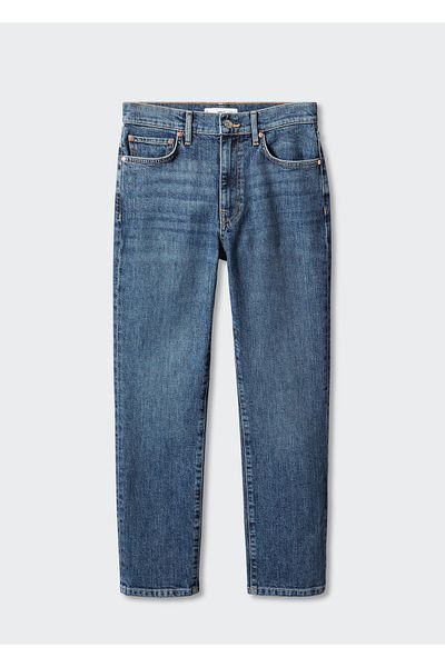 MANGO Woman Dark Denim Women's Jeans 57925148 -To
