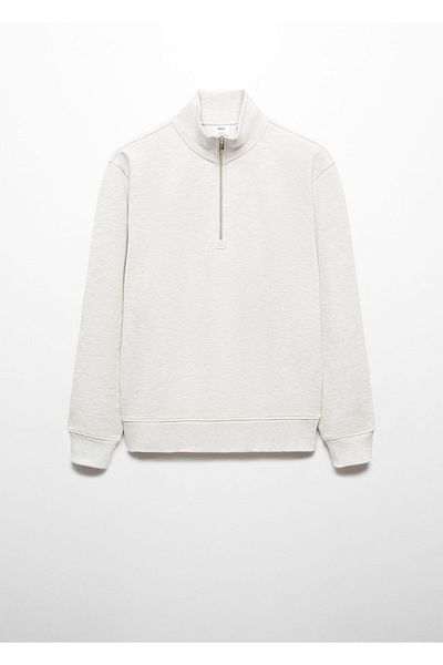 MANGO Woman Hanorac pentru bărbați gri deschis 67014462