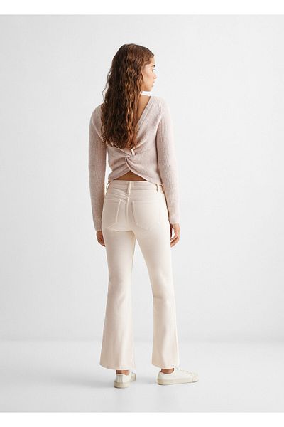 MANGO Woman Blugi pentru fete BEIGE 67180634