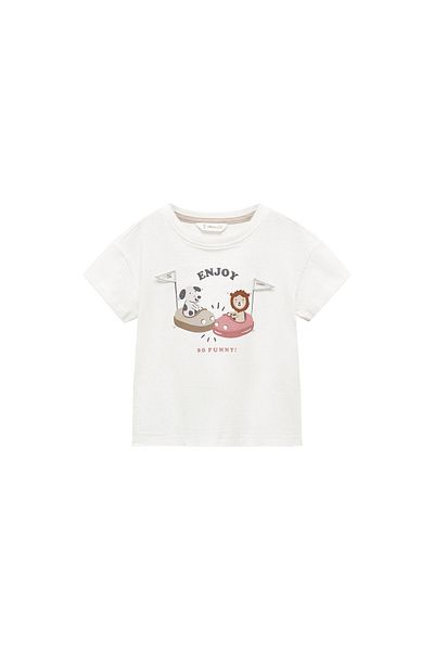 MANGO Kirik White Baby Boy Tričko 67004479