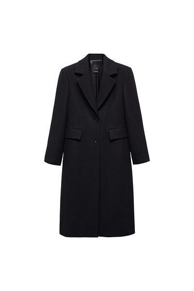 MANGO Women's Black Coat 57059223