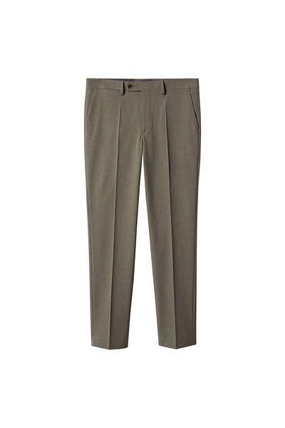 MANGO Men's Pastel Green Trousers 57110546