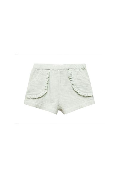 MANGO Woman Pantaloni scurți și bermude verzi pastel pentru fetiță 67075998
