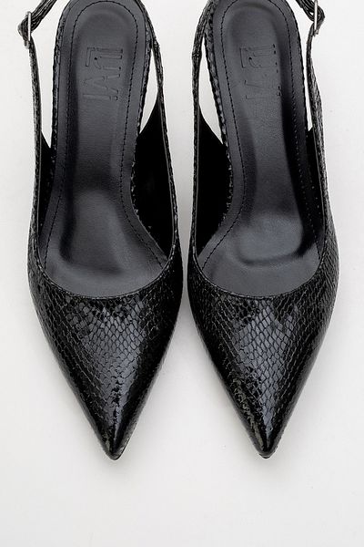 LuviShoes Pantofi cu toc pentru damă cu model negru Value