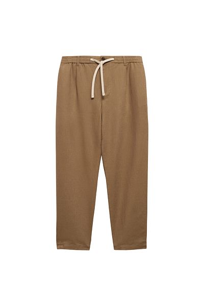 MANGO Woman Ανδρικό παντελόνι καπνού 77110569