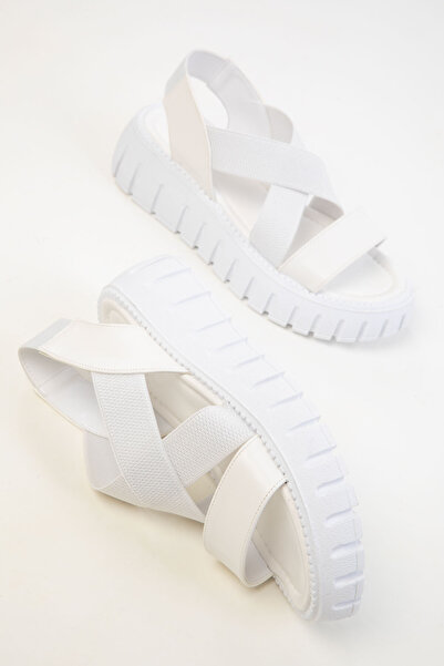 SOHO Beyaz Kadın Sandalet 17827