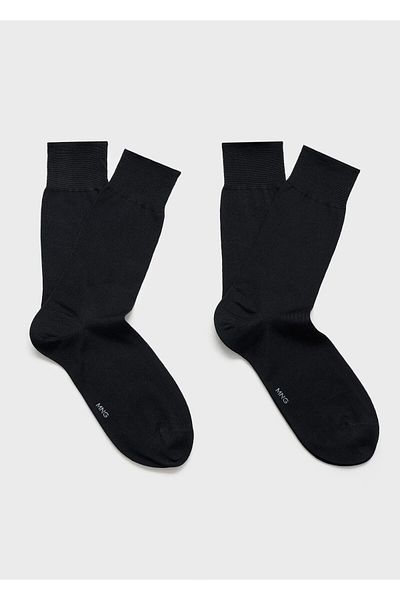 MANGO Woman Schwarze Herrensocken 77010643