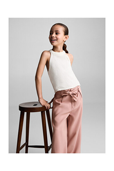 MANGO Kids Trousers with belt loops