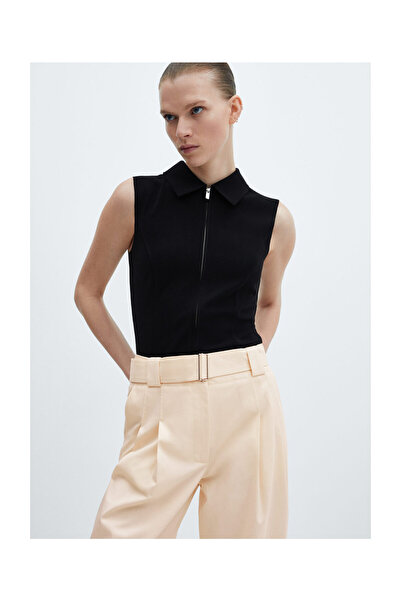 MANGO Woman Trousers with belt loops