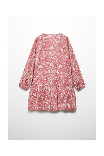 MANGO Kids Floral ruffle dress