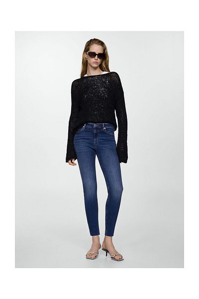 MANGO Woman Skinny-Jeans mit verkürzter Länge