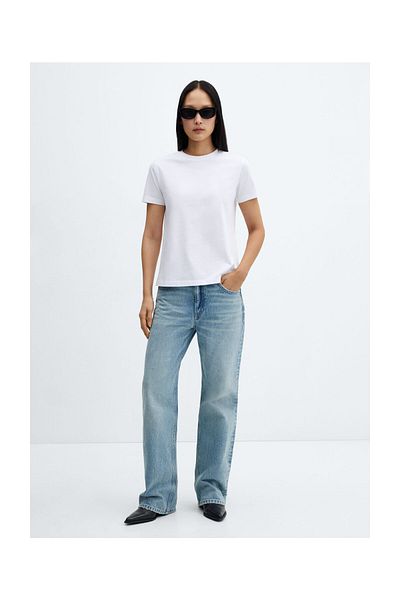 MANGO Woman T-shirt από 100% βαμβάκι