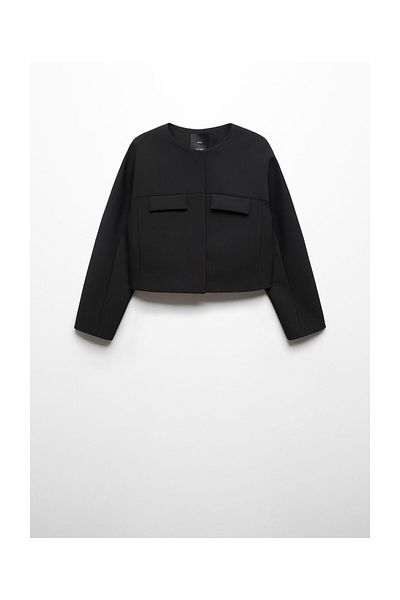 MANGO Woman Bunda s detailem klopy