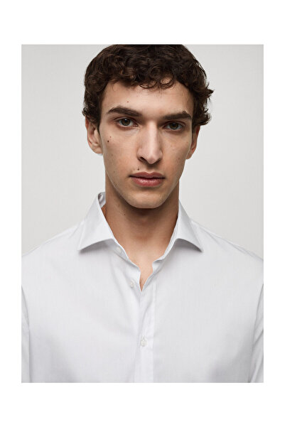 MANGO Man Βαμβακερό πουκάμισο Coolmax