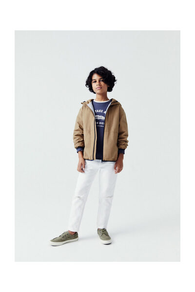 MANGO Kids Dad decorative ripped jeans