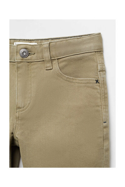 MANGO Kids Straight-fit cotton trousers