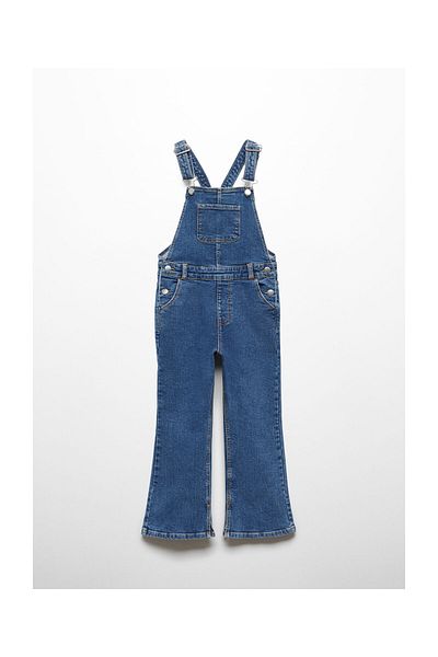 MANGO Kids Lange Jeans-Latzhose