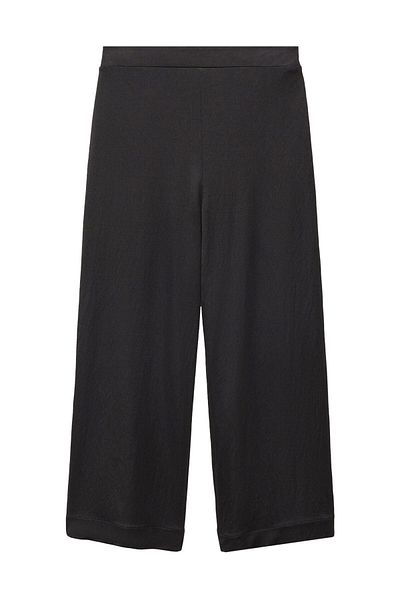 MANGO Woman Crop kalhoty s elastickým pasem
