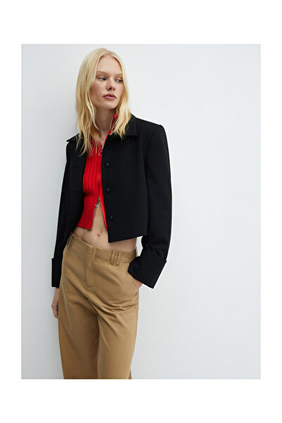 MANGO Woman Wideleg lyocell trousers