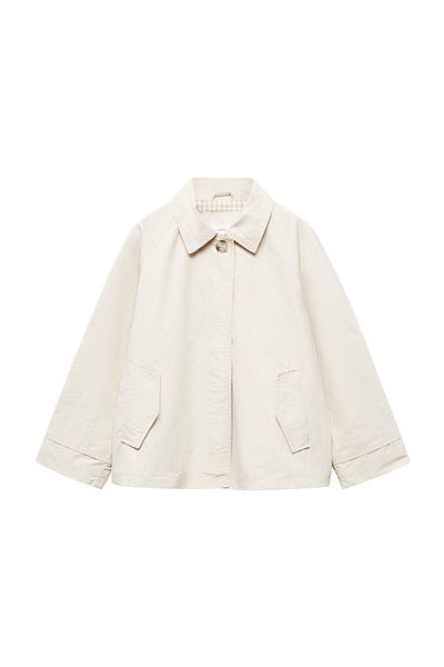 MANGO Kids Μπουφάν με τσέπη με πτερύγιο