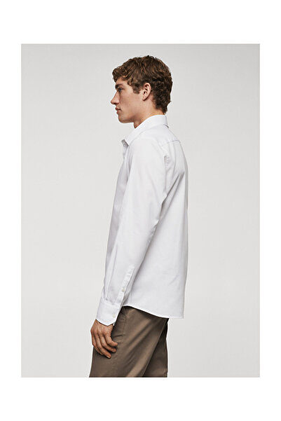 MANGO Man Bavlnená košeľa úzkeho strihu so štruktúrou