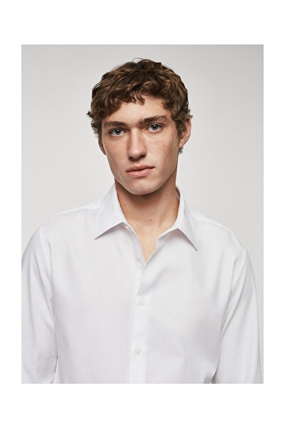 MANGO Man Bavlnená košeľa úzkeho strihu so štruktúrou