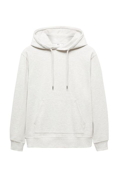 MANGO Man Lightweight cotton hooded sweatshirt