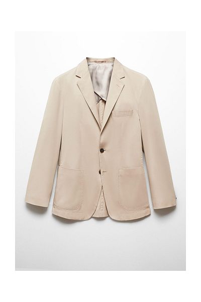 MANGO Man Slim fit cotton blazer