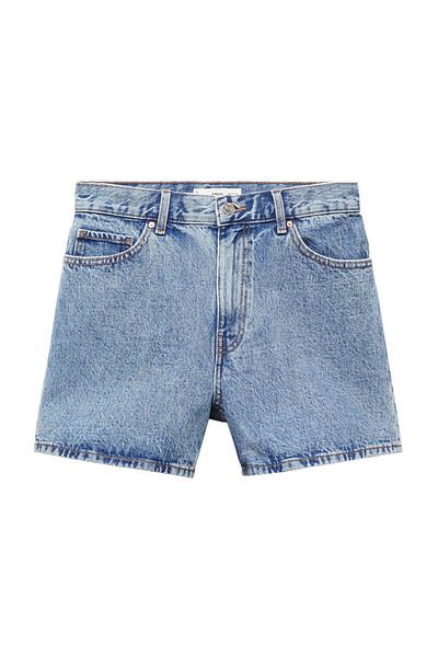 MANGO Woman High-rise denim shorts