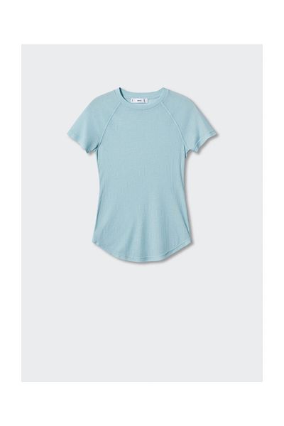 MANGO Woman Seam detail T-shirt
