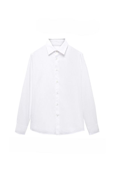 MANGO Man Slim-fit cotton structured shirt