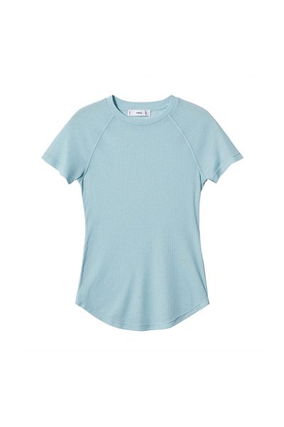 MANGO Woman Seam detail T-shirt